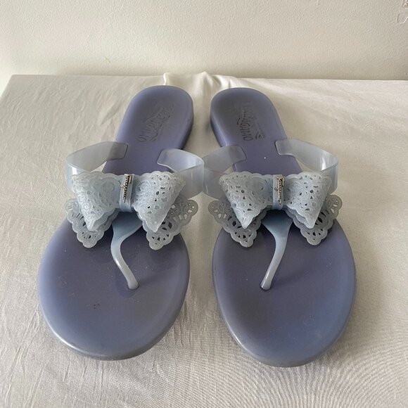 Salvatore Ferragamo jelly flip flop sandals - Picture 1 of 7